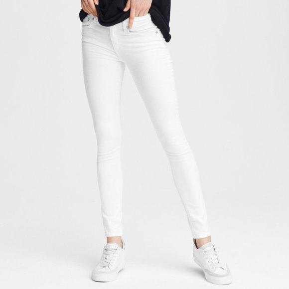 Rag & Bone Cate Mid-Rise Skinny - White - Picture 2 of 10